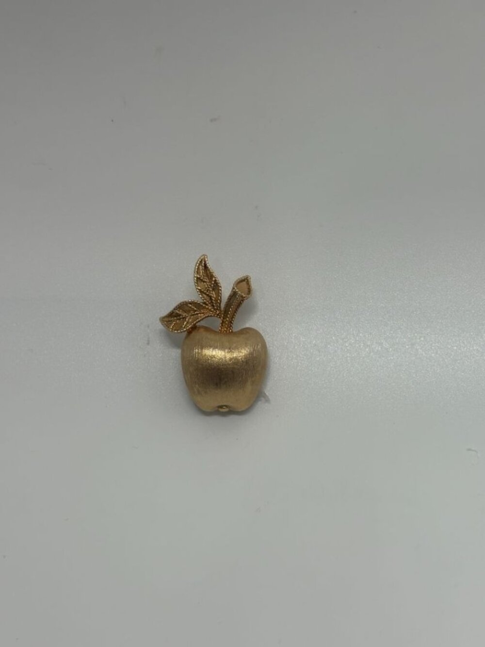 Avon Gold-Tone Vintage 1974 Gilded Apple Brooch Pin